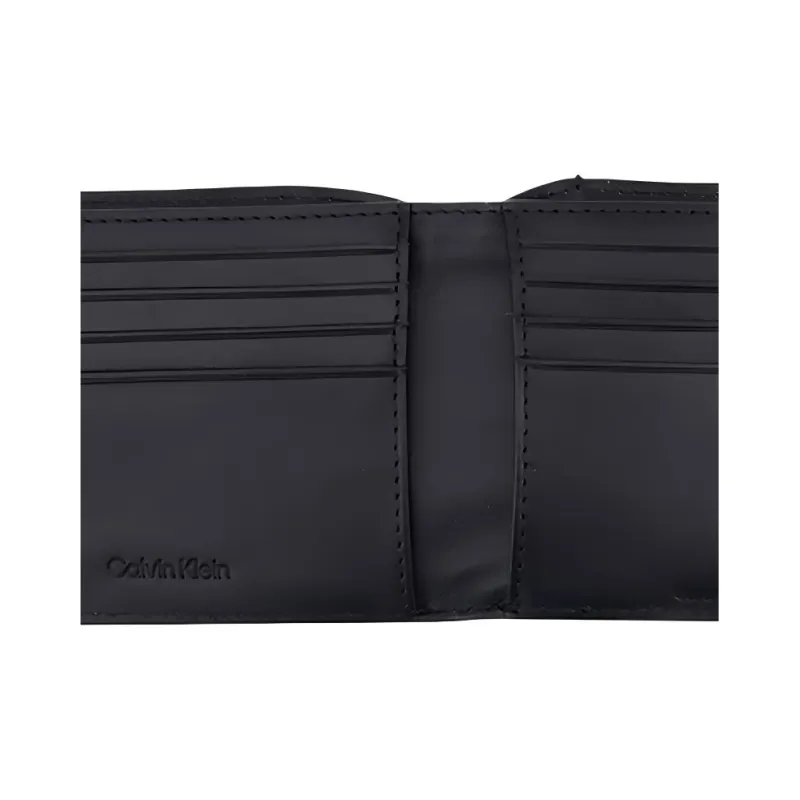 CALVIN KLEIN Cow Leather Wallet Men's Space Black-3
