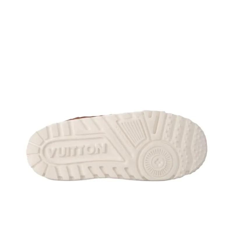 LOUIS VUITTON Lv Trainer Maxi Brown Ostrich-4