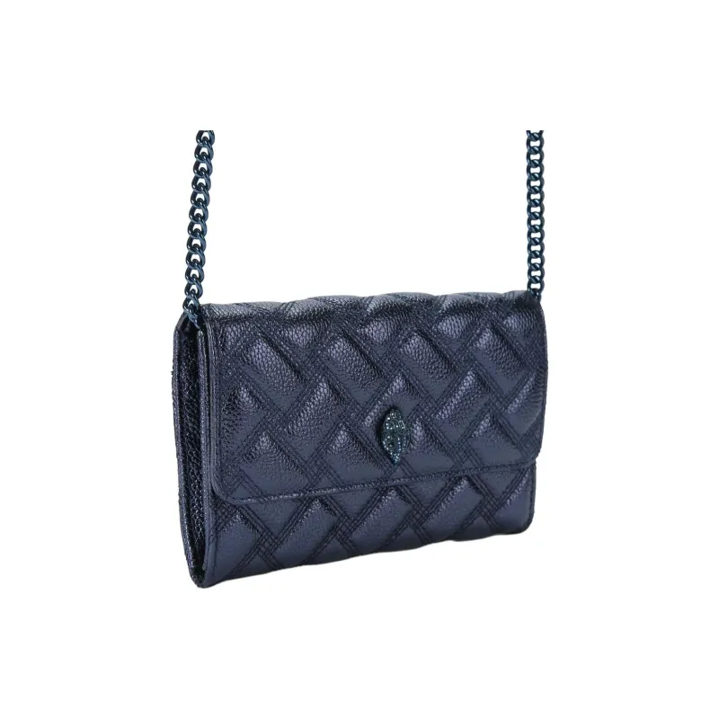 Kurt Geiger London Lambskin Wallet, Shoulder Bag Women's Blue-1