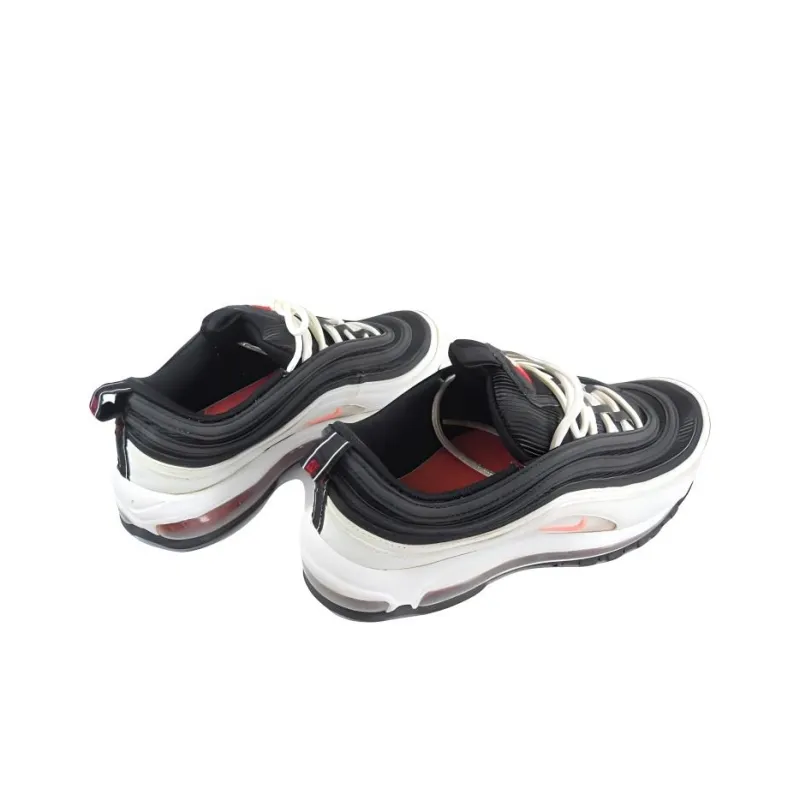 Nike Air Max 97 Anti-Slip Wear-Resistant Low-Top Running Shoes Unisex White Black Red-4