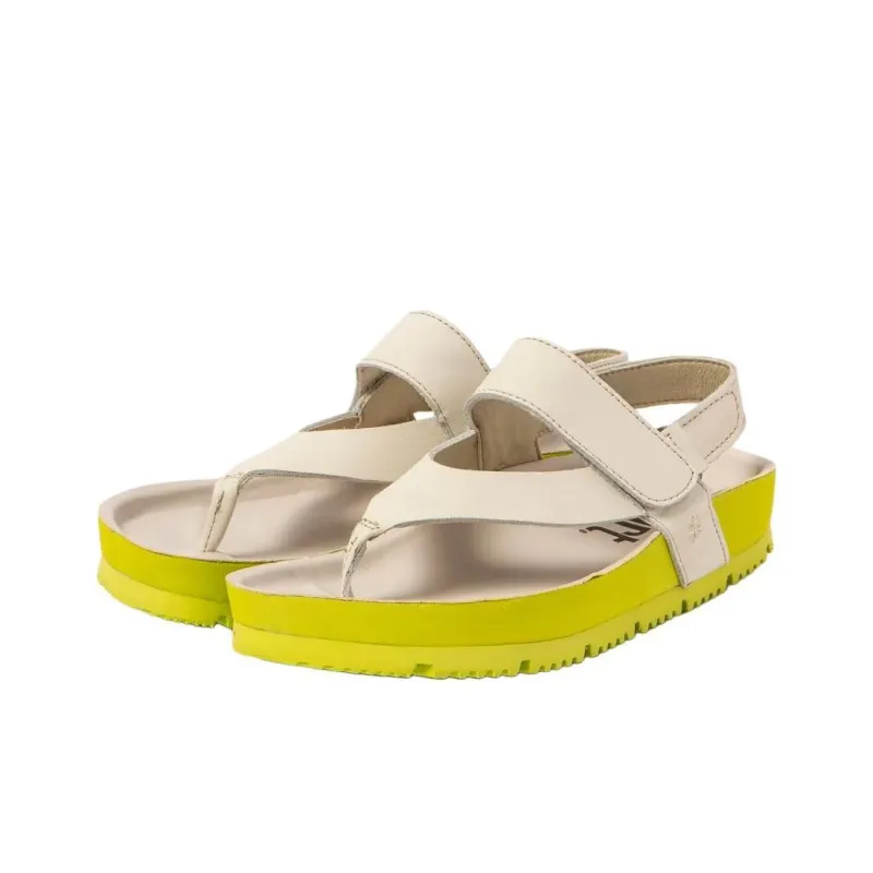 Art BURDEOS Strap Sandals Women's Beige Yellow-1
