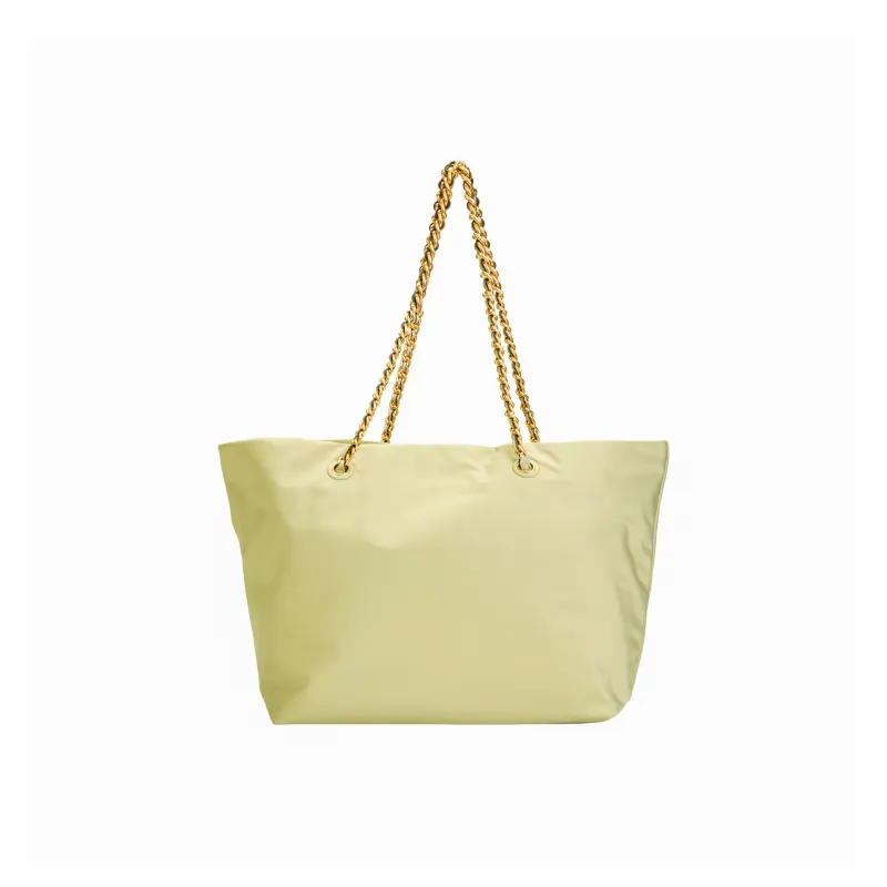 TORY BURCH Ella Fabric Artificial Leather Tote Bag Shopping Bag Shoulder Bag Handbag Medium Size Women's Olive-2