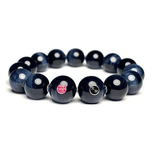 MOUNTAINS AND MANS Tiger's Eye Stone New Chinese Style Good Luck Beaded Bracelet Men's