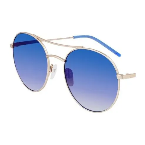 DKNY Metal Aviator Sunglasses Unisex Blue-1