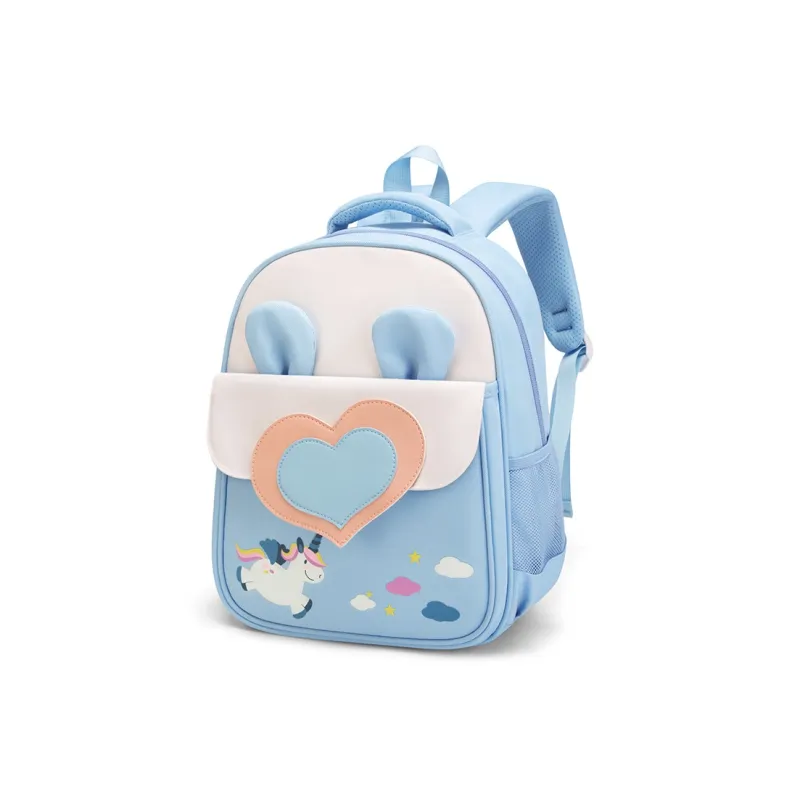 V.NINE Fabric Student Bag Medium Size Kids' Blue/Pink/Purple-0