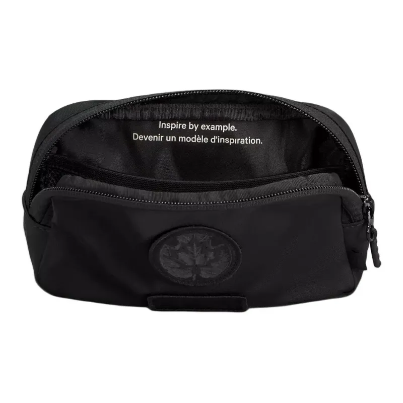 Lululemon Recycled Polyester With Nylon One Shoulder Crossbody Fanny Pack Mini Unisex Black-5