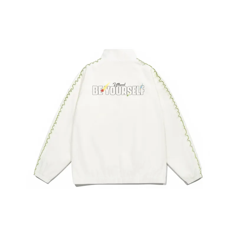 Guuka Jackets Coats Unisex Cream White-1