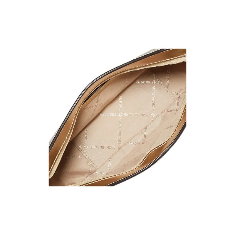 MICHAEL KORS Coated Canvas With Polyester Cotton And Polyurethane Clutch Handbag Shoulder Bag Small Size Women's Gold-6