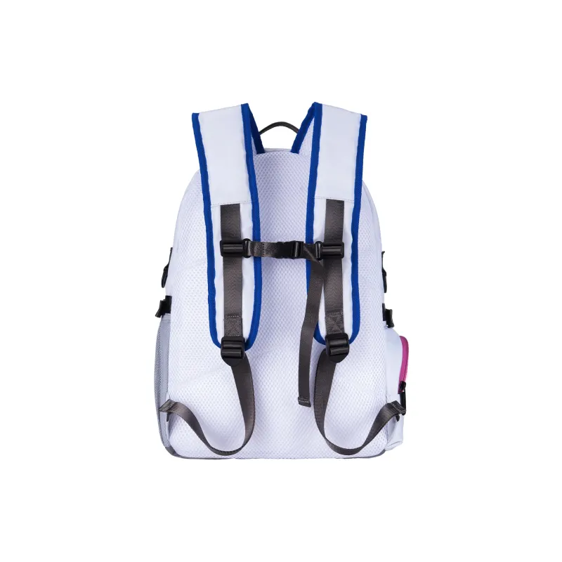 DRACONITE Polyester Student Backpack Backpack Multi-Compartment Backpack Unisex Cerulean White-23