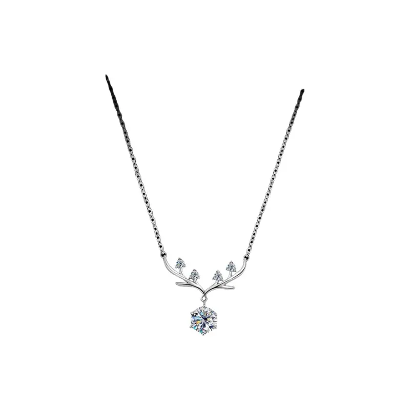KEMLAIDA S925 Silver Necklaces Women's Silver White/Rose Gold-5