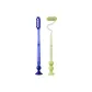 Long Head Toothbrush-Blue+Z-Shaped Toothbrush-Green