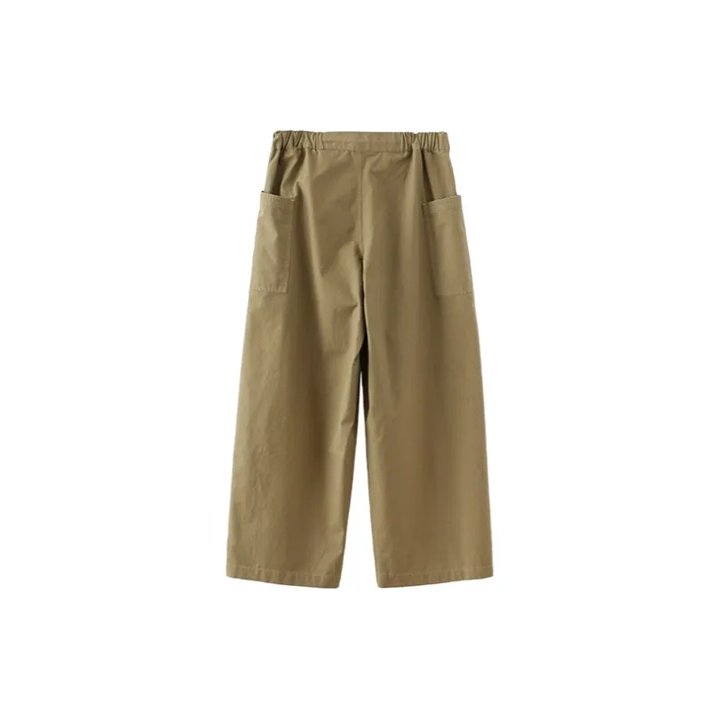 BUTTBILL 100% Cotton Drawstring Casual Pants Unisex-5