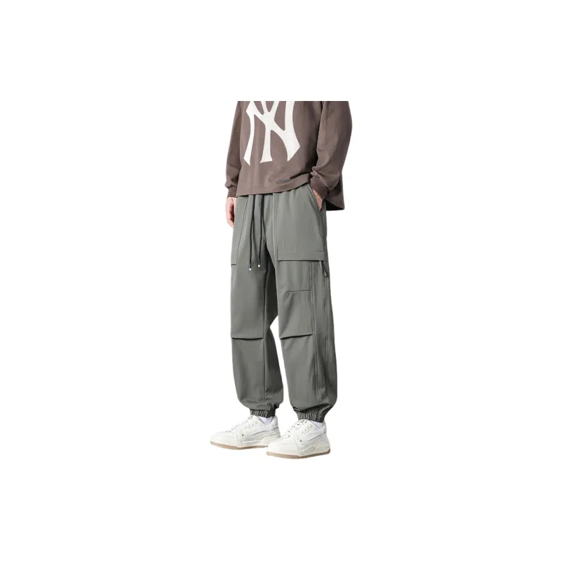 Mulinsen Casual Pants Unisex Army Green-1