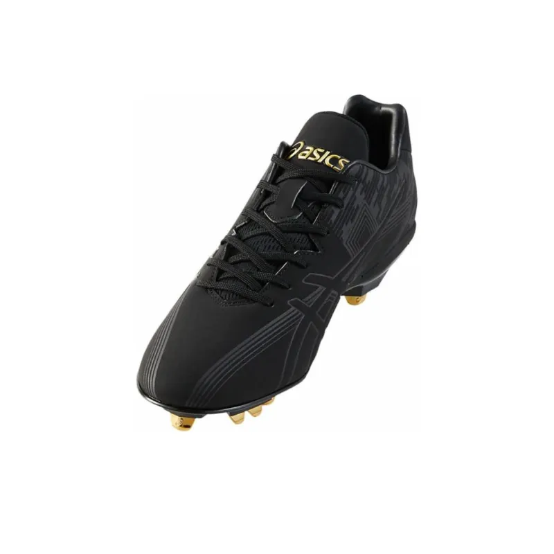 Asics Goldstage Low Top Upper Height Abrasion Resistant Slip Resistant Functionality Baseball Shoes Men's Black-1