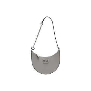 Valentino Leather Handbag, Shoulder Bag Mini Women's Gray