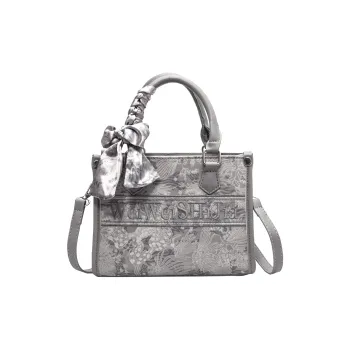 Kaka Tree PU Handbag Regular Women's Black/Light Blue/Dark Blue/Ecru/Pink