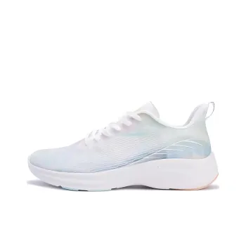 361° FlyFish 2 Cushioning Waterproof Low Top Running Shoes Women's White Blue