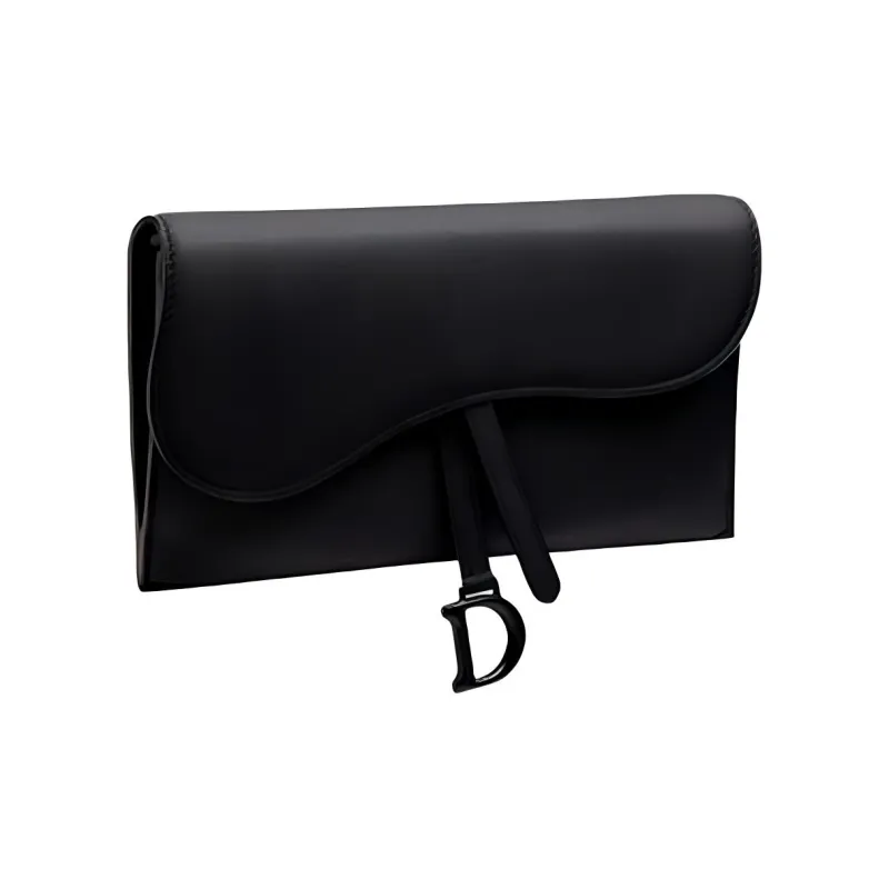 DIOR Calfskin Combo Bag Clutch Shoulder Bag Crossbody Bag Handbag Women's Matte Black-1