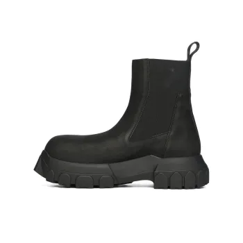 RICK OWENS/RO Bozo Short Chelsea Boots Women's Black