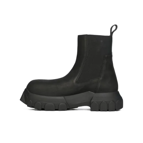 RICK OWENS/RO Bozo Short Chelsea Boots Women's Black