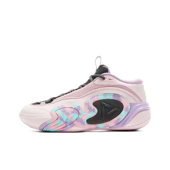 PEAK Cushioning Rebound Wear Resistant Slip Resistant Low Top Basketball Shoes Men's Bright Pink