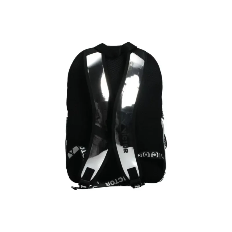 VICTOR PU With Polyester Backpack Unisex Shimmering Silver-3