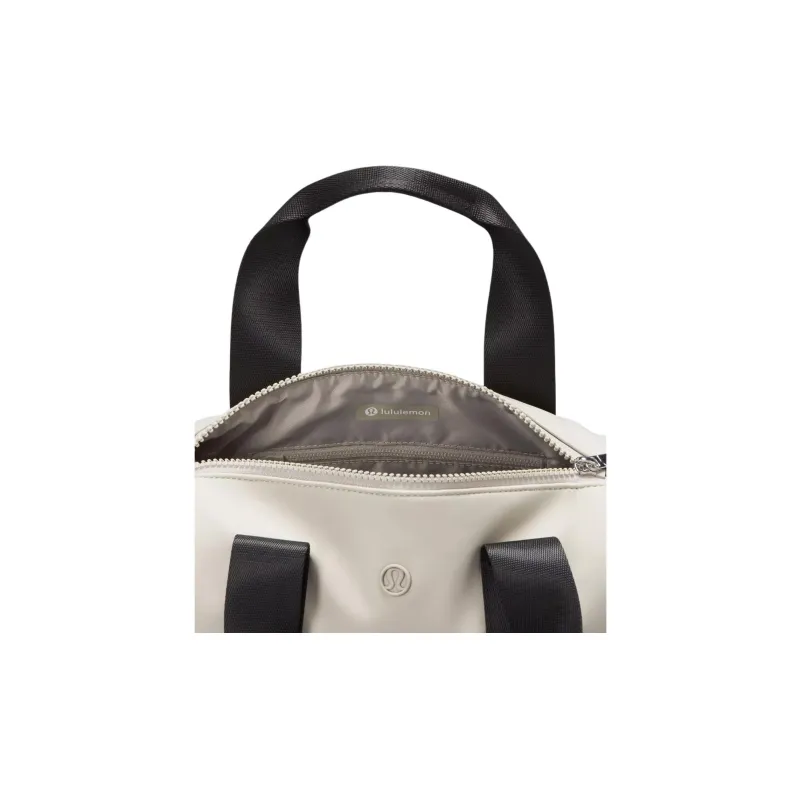 Lululemon Nylon With Elastane Shoulder Bag, Crossbody Bag, Handbag Mini Unisex Original Linen & Black-2
