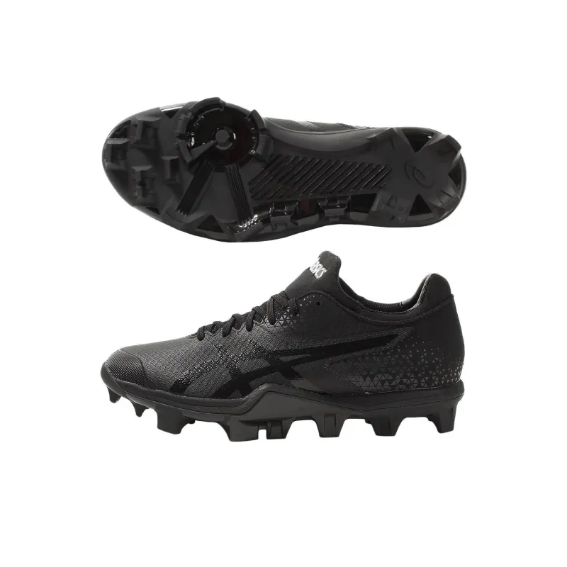 Asics Japan Speed Low Top Upper Height Abrasion Resistant Slip Resistant Functionality Baseball Shoes Men's Black-3