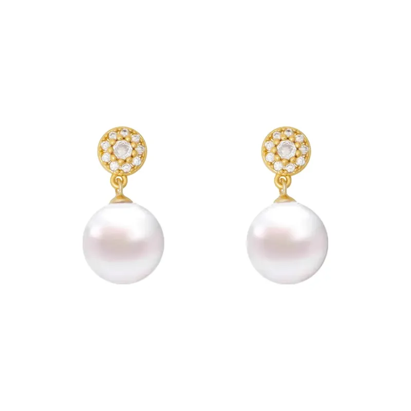 ONEKISS Gold Plated Copper Earrings Women's-6