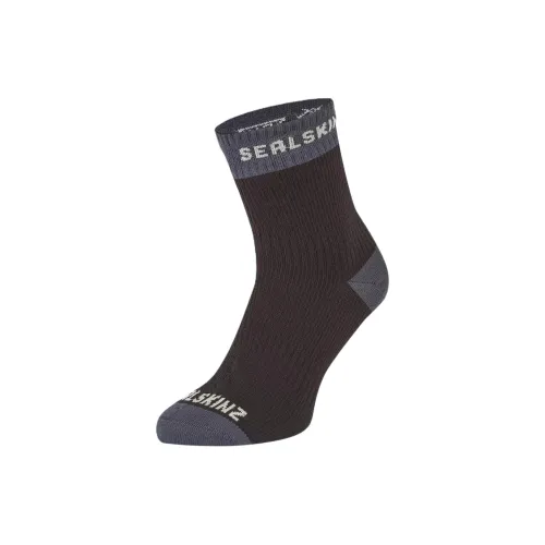 SEALSKINZ 1팩 블랙 남녀공용 크루 삭스