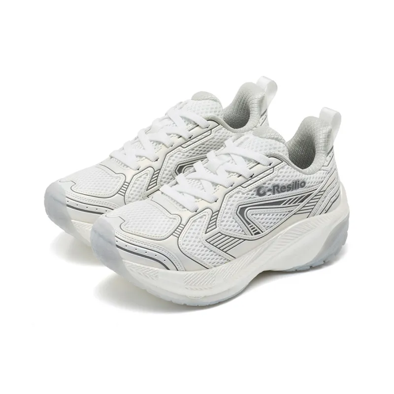 ONEMIX Abrasion Resistant Coverage Height Increase Low Top Chunky Sneakers Unisex Pearl White-3