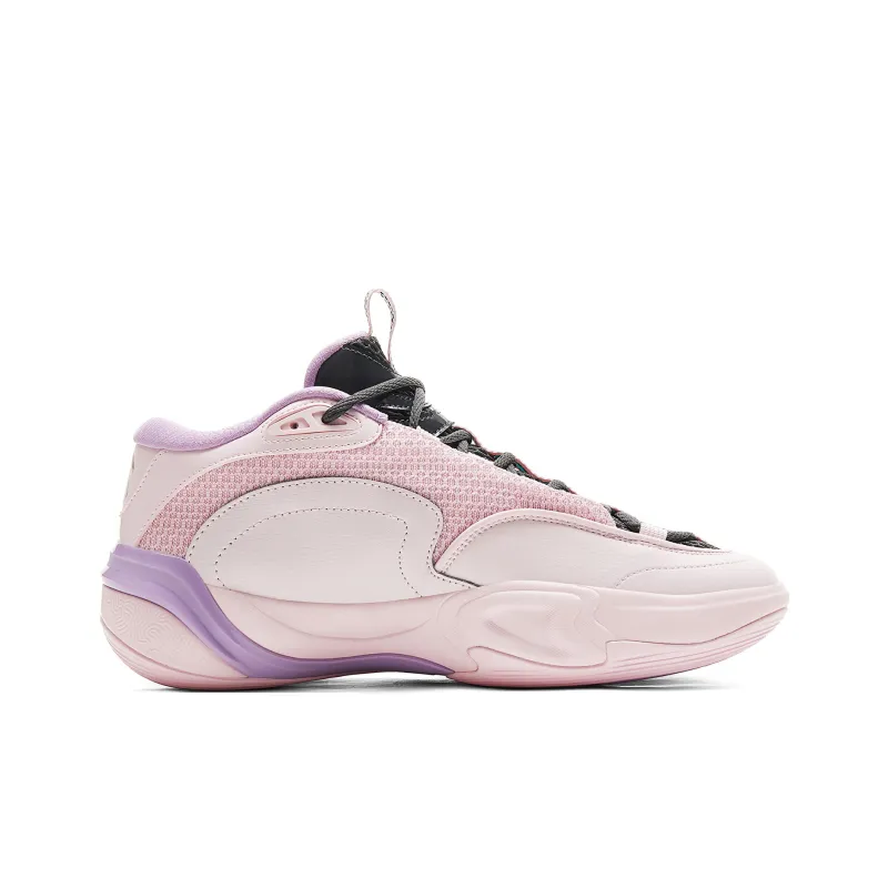 PEAK Cushioning Rebound Wear-Resistant Slip-Resistant Low-Top Basketball Shoes Men's Bright Pink-1
