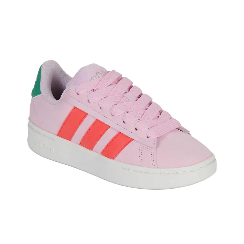 Adidas GRAND COURT ALPHA Durable Breathable Low Top Skateboard Shoes Women's Pink-2