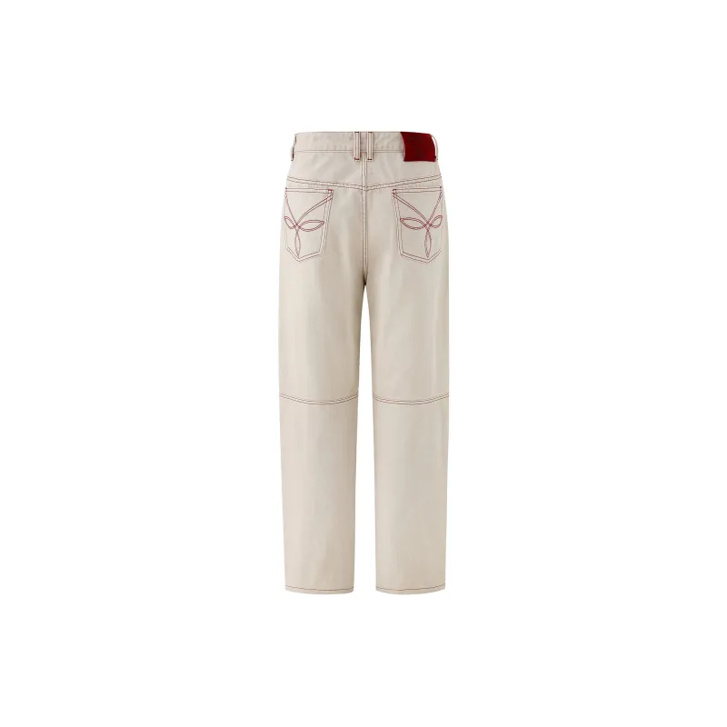 CHINISM Jeans Unisex White Denim-1