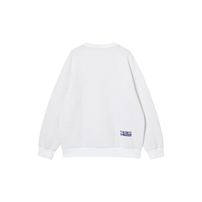 JACK JONES· x NBA JACK & JONES NBA Co brand Sweatshirt Men's Raw White-1