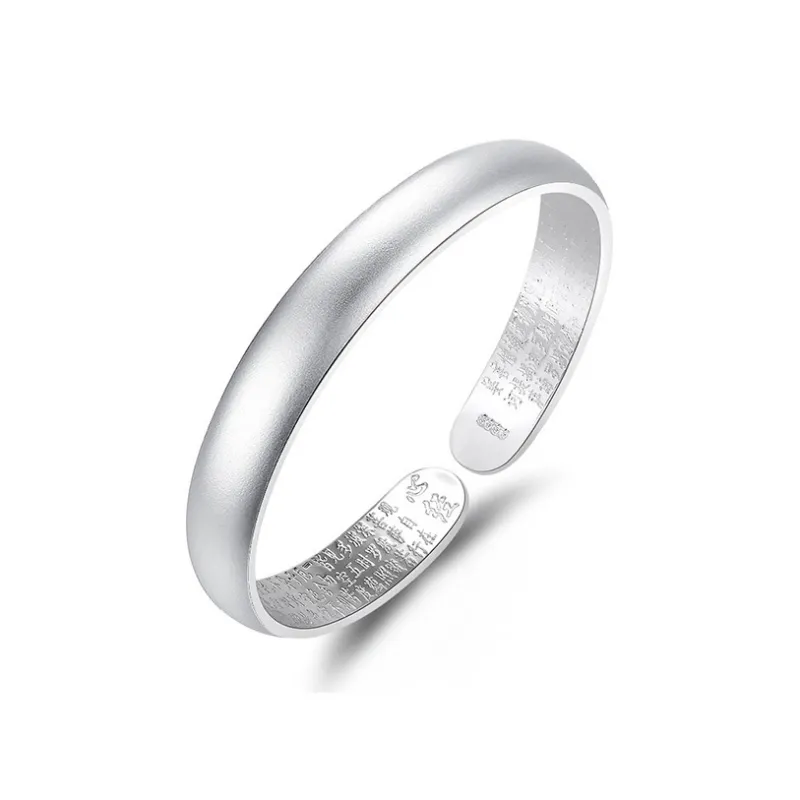 CHINA GOLD S999 Fine Silver Bangles Women's-3
