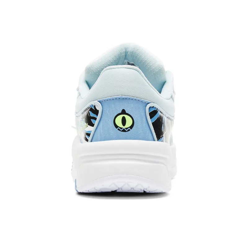 PEAK Guochuang Series Slip Resistant Low Top Skateboard Shoes Men Blue White-3