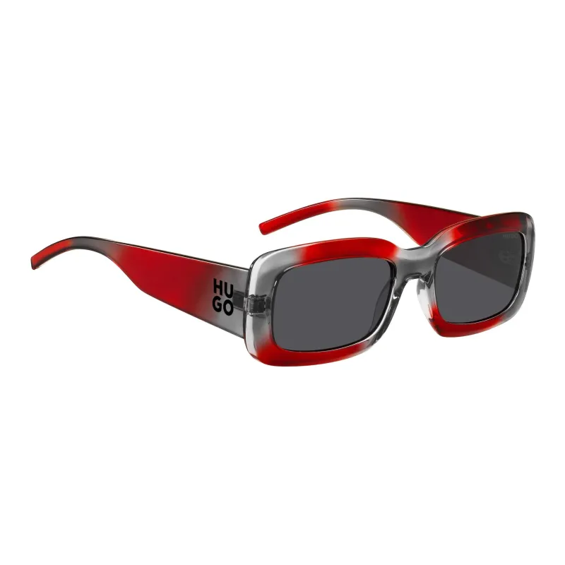 HUGO BOSS Plastic Irregular Shape Sunglasses Unisex Red-2