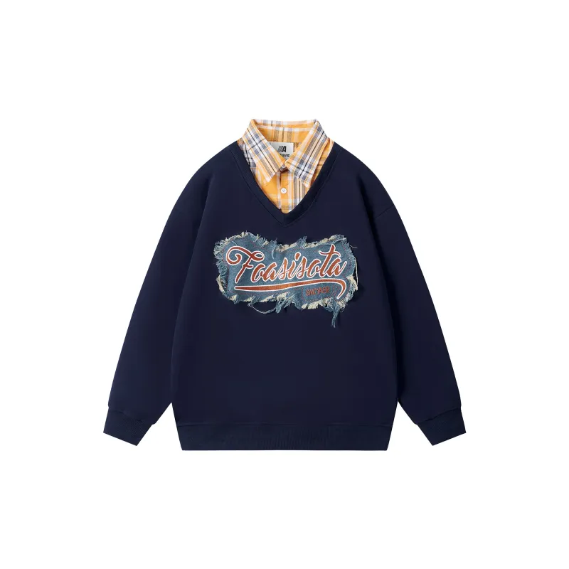FOASIS Sweatshirt Unisex Navy Blue-1