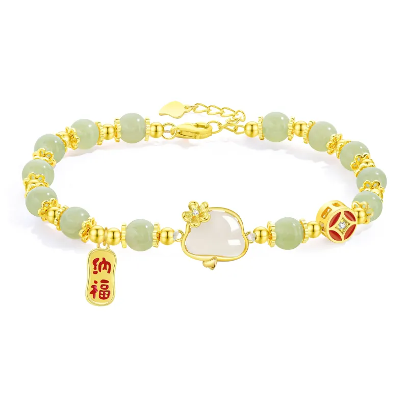 Lao Feng Xiang S925 Sterling Silver Bracelets Women's-0