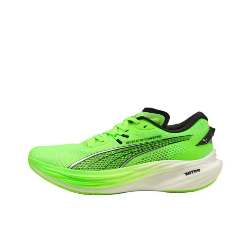 HYROX x PUMA Deviate NITRO 3 Anti Slip Wear Resistant Low Top Running Shoes Men's Green-0