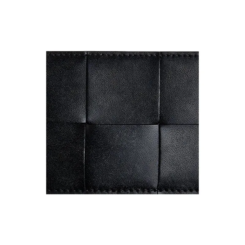 Bottega Veneta Cowhide Leather Coin Purse Wallet Women's Black-3