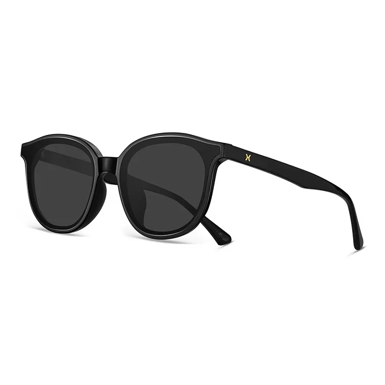LOHO Plate Frame Round Sunglasses Women's-4