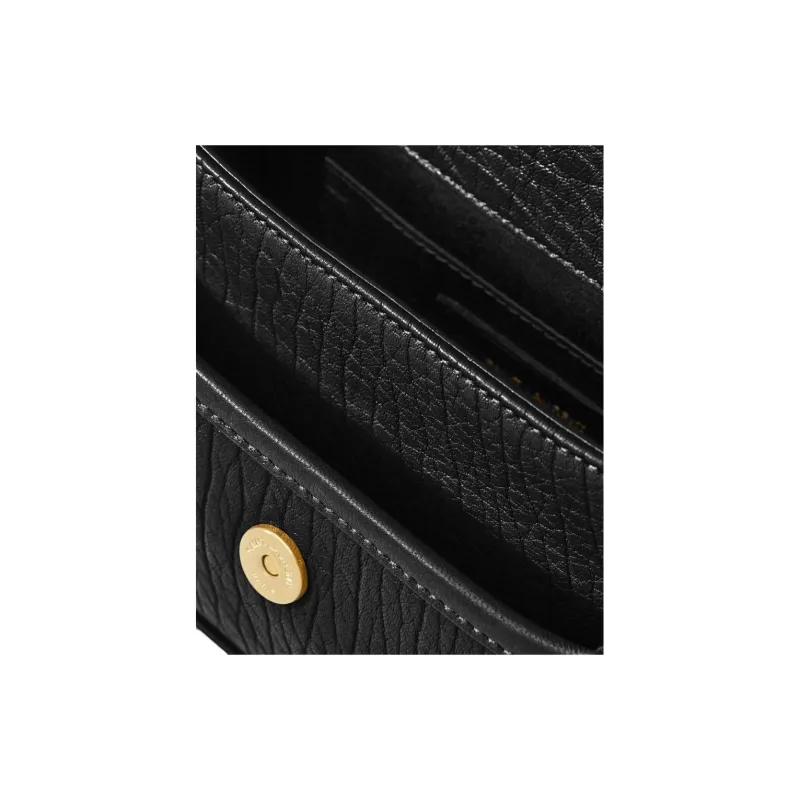 SAINT LAURENT Niki Sheepskin Crossbody Bag, Shoulder Bag Mini Women's Black-6