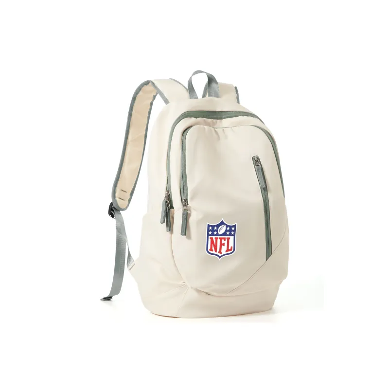 NFL Fabric Backpack Laptop Backpack Regular Unisex White Green-2