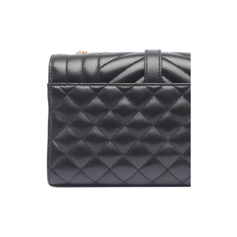 SAINT LAURENT ENVELOPE Lambskin Envelope Bag, Crossbody Bag, Shoulder Bag Women's Black-4