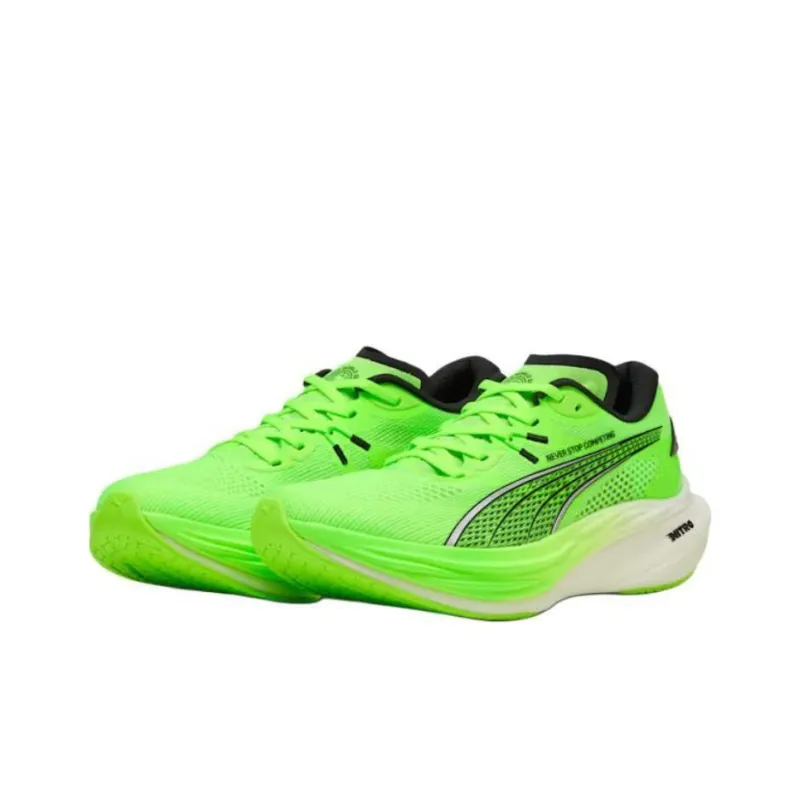 HYROX x PUMA Deviate NITRO 3 Anti Slip Wear Resistant Low Top Running Shoes Men's Green-2