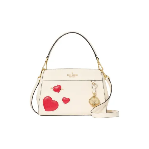 Kate Spade Cow Leather One Shoulder Handbags Small Size Women's Egg White Frost White