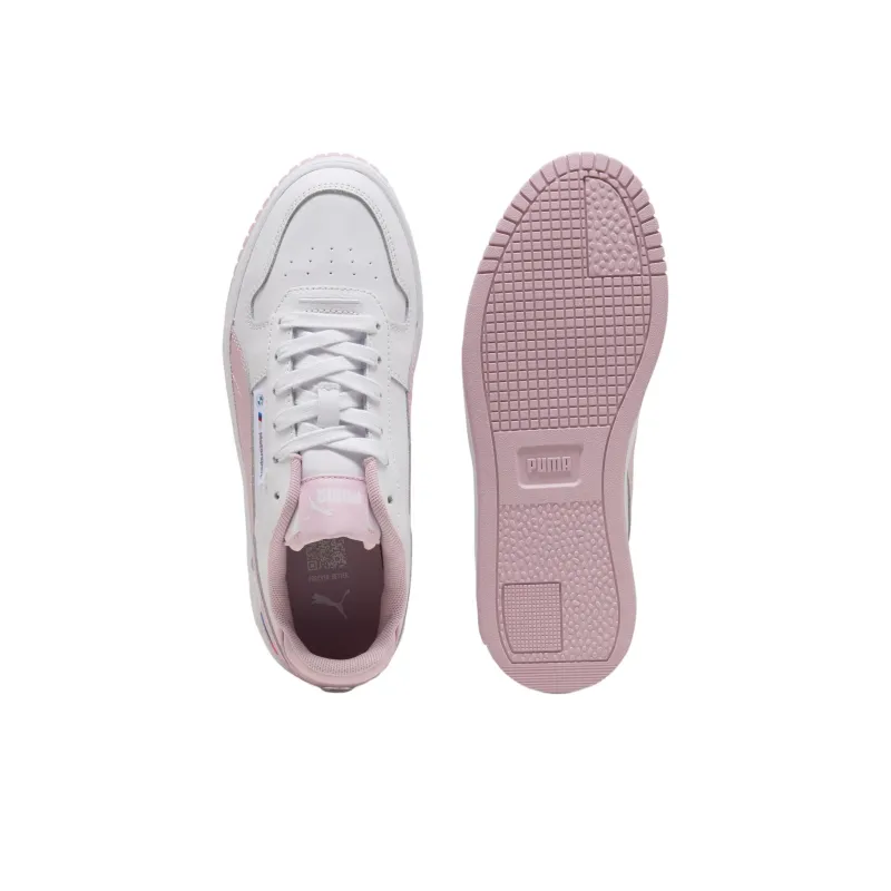BMW M Motorsport x PUMA Carina Street Anti Slip Wear Resistant Low Top Skateboard Shoes Women's White Pink-3