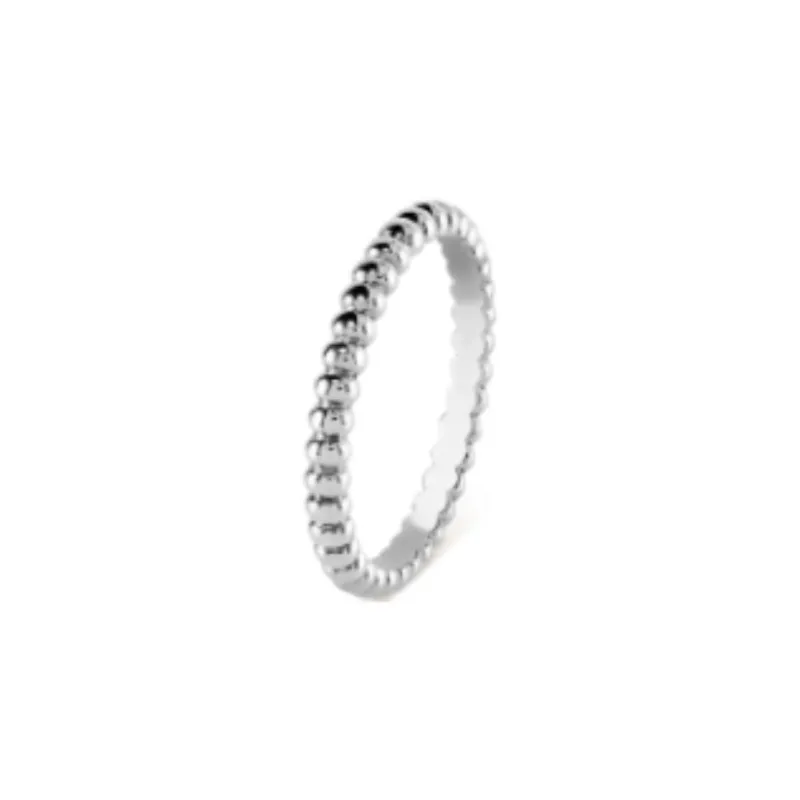 Van Cleef & Arpels Rhodium Plated 18K White Gold Rings Women's Silver-2